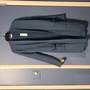 Michael Stars Memphis Long Cardigan  cozy Terry in tide